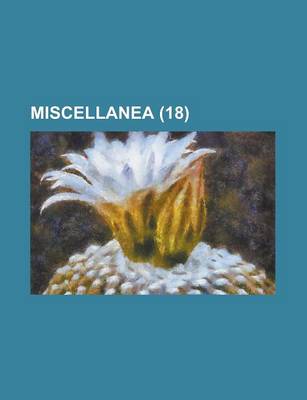 Book cover for Miscellanea (18)