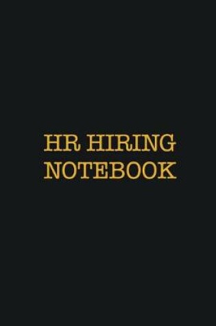 Cover of HR Hiring Notebook