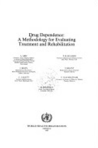 Cover of Drug Dependence