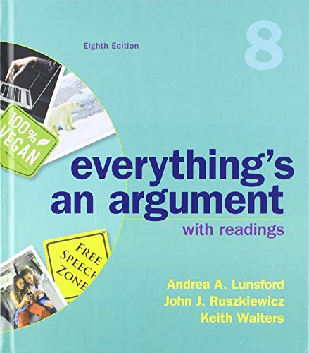 Book cover for Everything's an Argument with Readings 8e (Cloth Text) & Documenting Sources in APA Style: 2020 Update