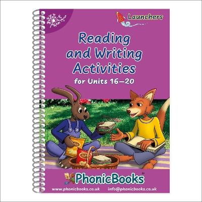 Book cover for Dandelion Launchers Workbook Reading and Writing Activities for Units 16-20