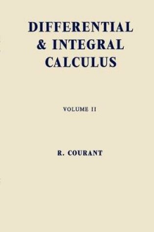 Cover of Differential and Integral Calculus, Vol. 2