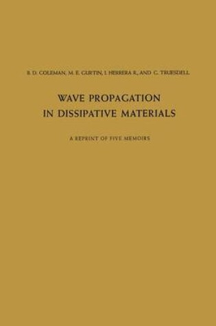 Cover of Wave Propagation in Dissipative Materials