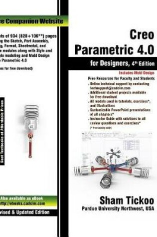 Cover of Creo Parametric 4.0 for Designers