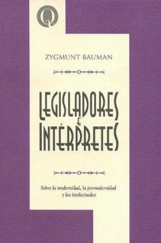 Cover of Legisladores E Interpretes