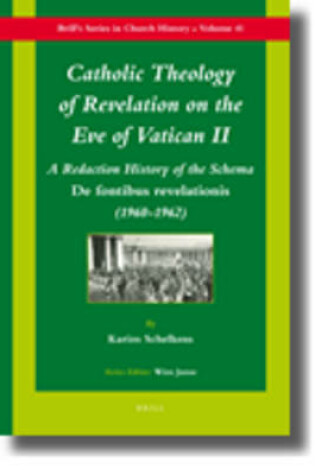 Cover of Catholic Theology of Revelation on the Eve of Vatican II