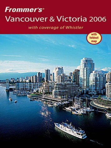 Book cover for Frommer's Vancouver & Victoria 2006