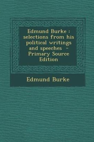 Cover of Edmund Burke