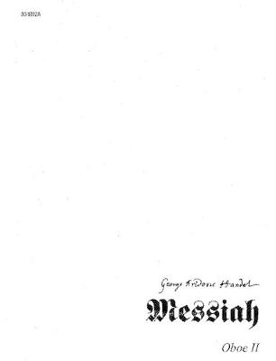 Book cover for Messiah - Oboe II