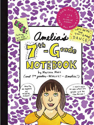 Book cover for Amelia's 7th-Grade Notebook