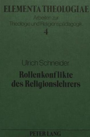 Cover of Rollenkonflikte Des Religionslehrers