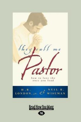 Cover of They Call Me Pastor