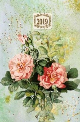 Cover of 2019 Planner; Roses Peach