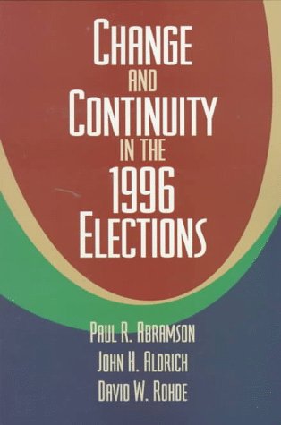 Book cover for Change and Continuity in the 1996 Elections