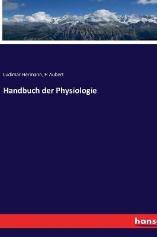 Cover of Handbuch der Physiologie