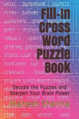 Cover of Fill-In Cross Word Puzzle Book