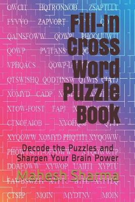 Book cover for Fill-In Cross Word Puzzle Book