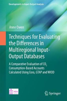 Book cover for Techniques for Evaluating the Differences in Multiregional Input-Output Databases