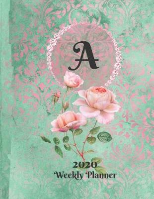 Book cover for Plan On It Large Print 2020 Weekly Calendar Planner 15 Months Notebook Includes Address Phone Number Pages - Monogram Letter A