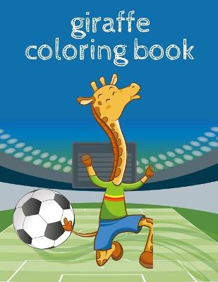 Book cover for giraffe coloring book