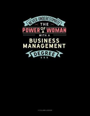 Book cover for Never Underestimate The Power Of A Woman With A Business Management Degree