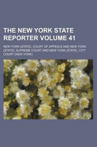 Cover of The New York State Reporter Volume 41