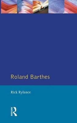 Book cover for Roland Barthes