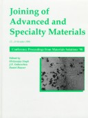 Book cover for Joining of Advanced and Speciality Materials