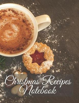 Book cover for Christmas Recipes Notebook