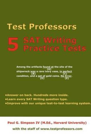 Cover of 5 SAT Writing Practice Tests