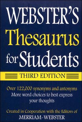 Book cover for Webster's Thesaurus for Students