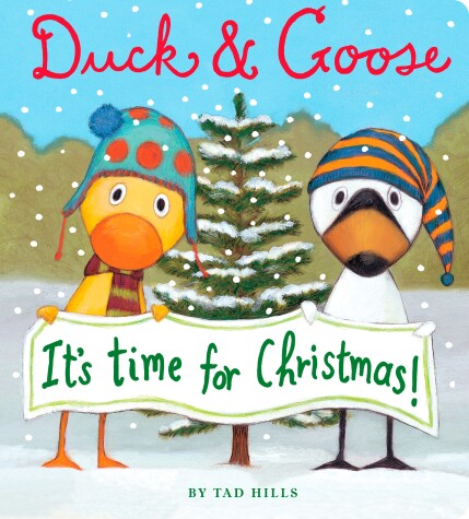 Book cover for Duck & Goose, It's Time for Christmas! (Oversized Board Book)