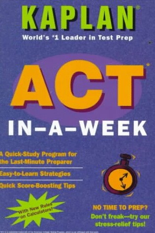 Cover of Act in-a-Week