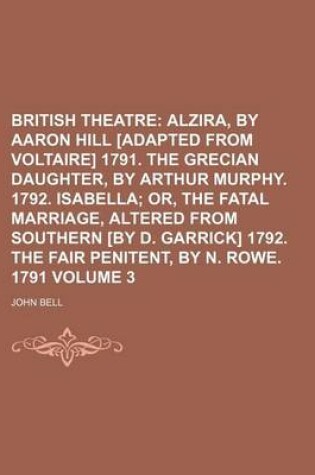 Cover of British Theatre Volume 3