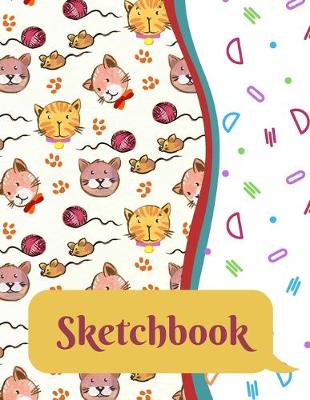 Book cover for Sketchbook for Kids - Large Blank Sketch Notepad for Practice Drawing, Paint, Write, Doodle, Notes - Cute Cover for Kids 8.5 x 11 - 100 pages Book 9