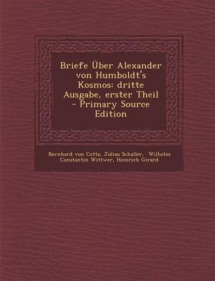 Book cover for Briefe Uber Alexander Von Humboldt's Kosmos