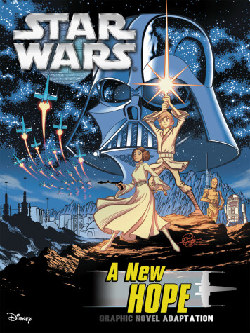 Book cover for Star Wars: A New Hope Graphic Novel Adaptation