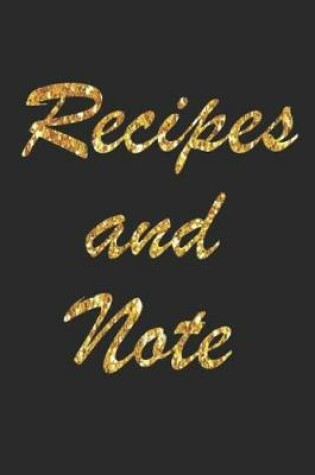 Cover of Recipes and Note