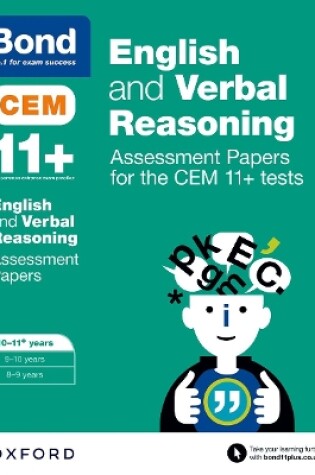 Cover of English and Verbal Reasoning: Assessment Papers for the CEM 11+ tests