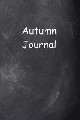 Cover of Autumn Journal Chalkboard Design