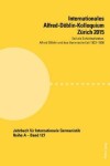 Book cover for Internationales Alfred-Doeblin-Kolloquium Zuerich 2015