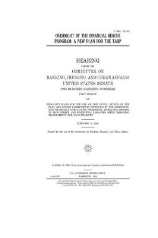 Cover of Oversight of the financial rescue program