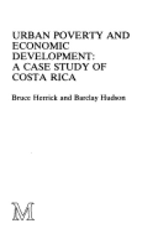Cover of Urban Poverty and Economic Development