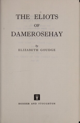 Book cover for Eliots of Damerosehay