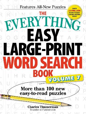 Book cover for The Everything Easy Large-Print Word Search Book, Volume 7