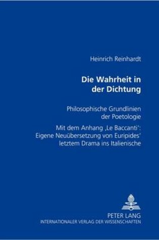 Cover of Die Wahrheit in der Dichtung