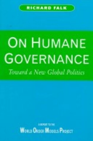 Cover of Humane Governance