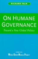 Book cover for Humane Governance