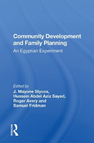 Cover of Community Development And Family Planning