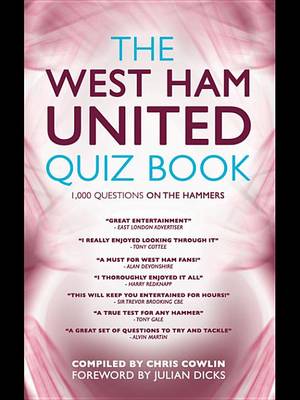 Book cover for The West Ham Quiz Book